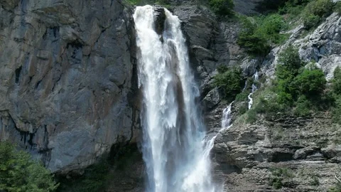 Waterfall in Russia SlowMO Stock Footage