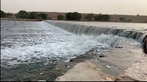 Waterfall Saudi Arabia Stock Footage 171835267