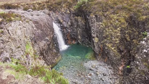 Waterfall in Scotland Stock Footage 246630483
