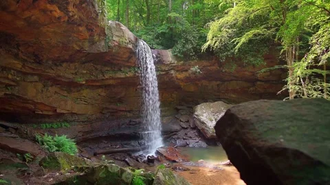 Waterfall Secrets Hidden Beauty Stock Footage 271145181