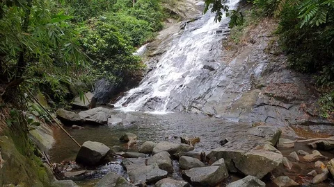 Waterfall in Selangor, Malaysia Stock Footage 115074124