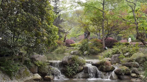 Waterfall Serenity in China Stock Footage 35852772