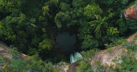 Waterfall in Serras Gerais Stock Footage 162521932