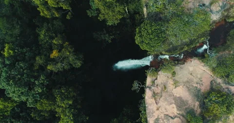 Waterfall in Serras Gerais Stock Footage 162522047