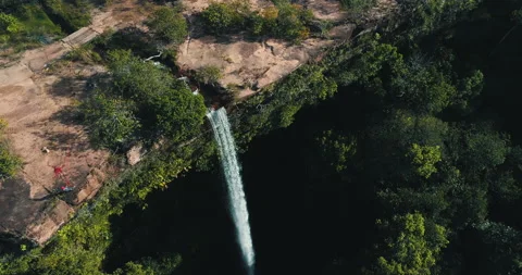 Waterfall in Serras Gerais Stock Footage 162522086