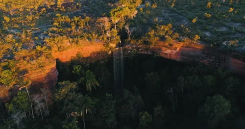 Waterfall in Serras Gerais Stock Footage 162522453