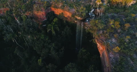 Waterfall in Serras Gerais Stock Footage 162522554