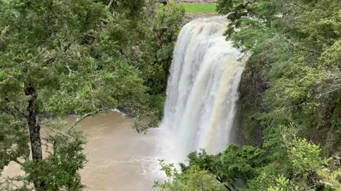 Waterfall from the side 動画素材 168586123
