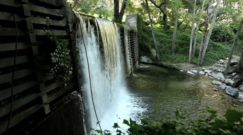 Waterfall SideView 1 Stock-Footage 4522933