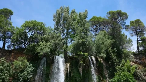 Waterfall, Sillans-La-Cascade, Var, France. 스톡 동영상 134515465