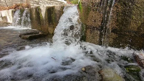 Waterfall slomotion Stock Footage 97494380