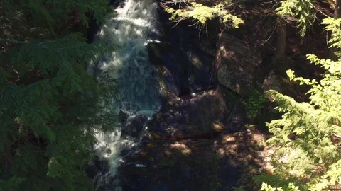 Waterfall Slow Descent Stock Footage 71328277