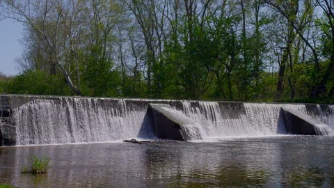 Waterfall Slow Motion 1 Stock Footage 97044497