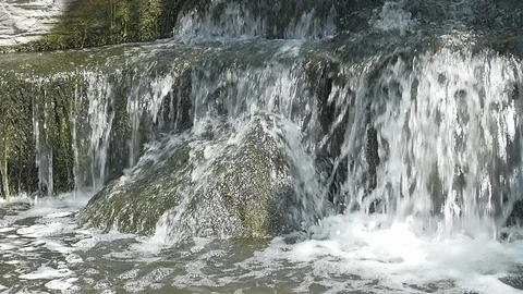 Waterfall Slow Motion 5 Stock Footage 126238644