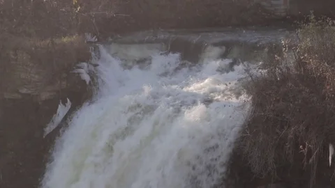 Waterfall slow motion 9 Stock Footage 79037509