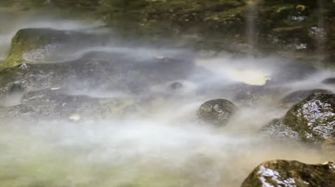 Waterfall - slow motion Stock Footage 13213724