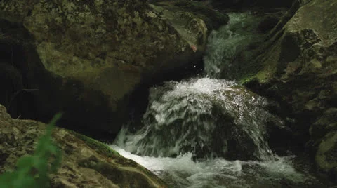 Waterfall slow motion Stock Footage 24676569