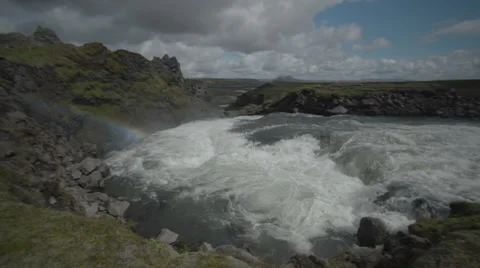Waterfall in slow motion Stock Footage 39568558