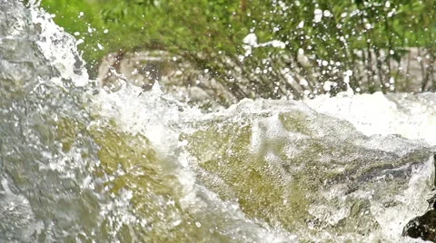 Waterfall Slow Motion Stock Footage 52023701