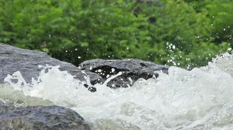 Waterfall Slow Motion Stock Footage 52025558