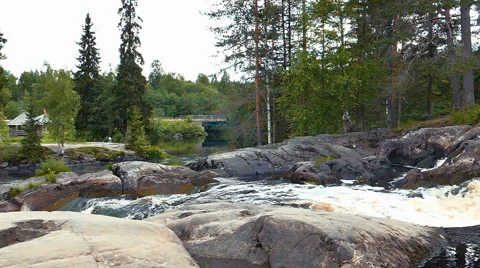 Waterfall Slow Motion Stock Footage 55072295