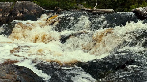 Waterfall Slow Motion Stock Footage 55072456