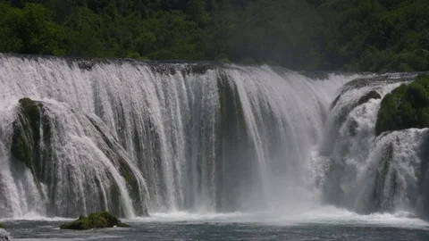 Waterfall slow motion Stock Footage 72695762