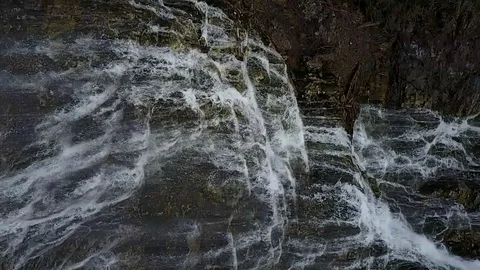 Waterfall in slow motion Stock Footage 72975477