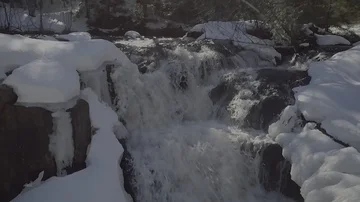 Waterfall in slow motion Stock Footage 85557960