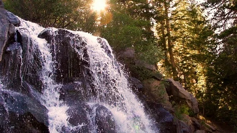 Waterfall In Slow Motion Stock-Footage 90620165