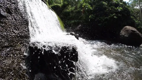 Waterfall slow motion Stock Footage 112654985