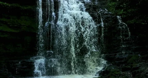 Waterfall in slow motion Stock Footage 219978138