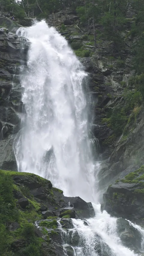 Waterfall Slow Motion, Power of Falling Water Stock Footage 317580849