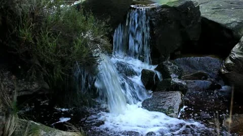 Waterfall small 1 140112 Video stock 10678131