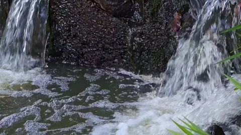 Waterfall, small and beautiful waterfall in a small town in Brazil, natural.. Video stock 241668241