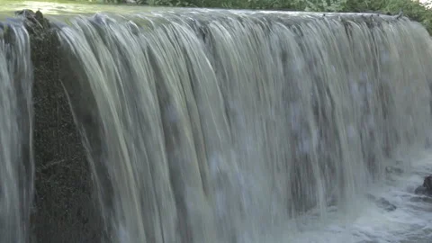 Waterfall on a small river in the forest. Stock Footage 97414408