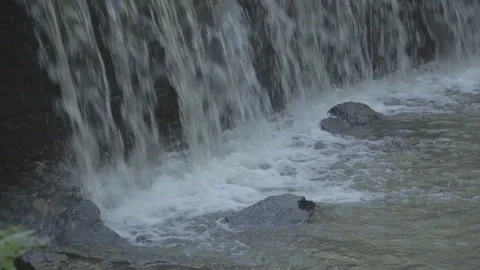 Waterfall on a small river in the forest. Stock Footage 97415192