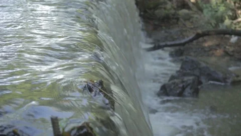 Waterfall on a small river in the forest. Stock Footage 99169886