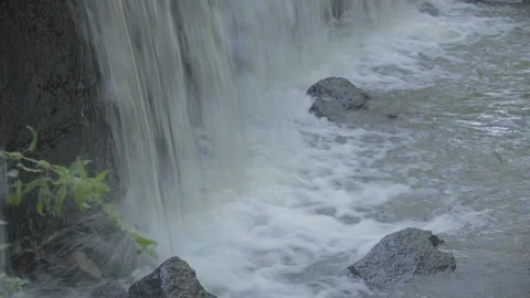Waterfall on a small river in the forest. Stock Footage 108683759