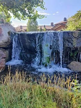 Waterfall on the small side Stock Photos