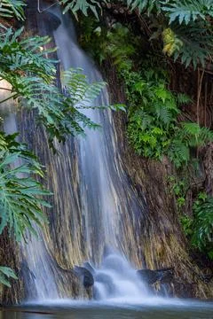 Waterfall, a small waterfall captured on long exposure on a spring morning .. 写真素材