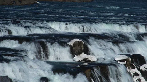 Waterfall small zoom HQ Stock Footage 24891079