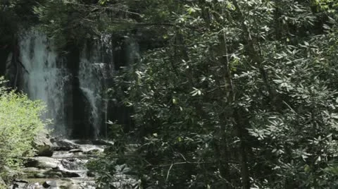 Waterfall Smokies Stock Footage 12414058