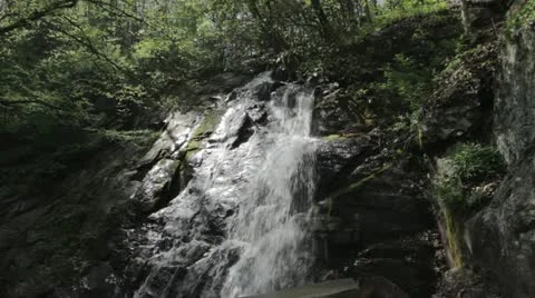 Waterfall in the Smoky Mountains Video stock 12415434