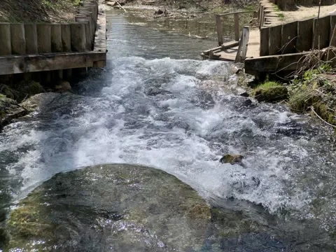 Waterfall with sound Stock Footage 157632449