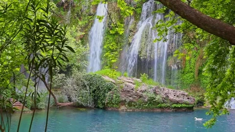 Waterfall With Sound Stock Footage 219585549