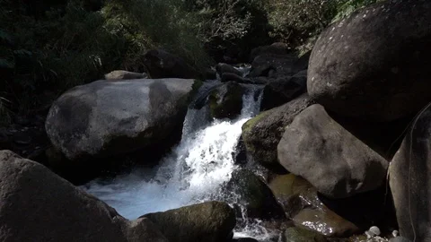 Waterfall Splashing (2) Stock Footage 105125818