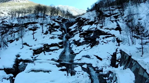 Waterfall. spring water. source water. fresh water. clean pristine Stock Footage 64537202