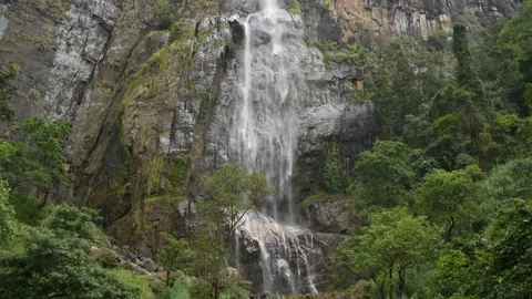 Waterfall in Sri Lanka nature Stock Footage 182119829