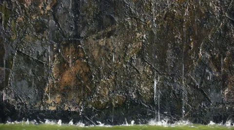 Waterfall with Stone Texture Vídeos de archivo 34663943
